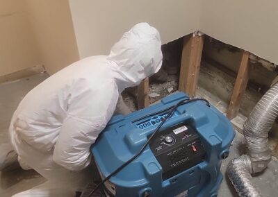 removing water damaged areas