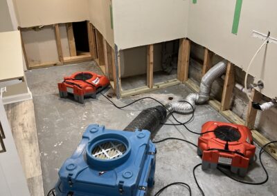 drying out basement for repairs