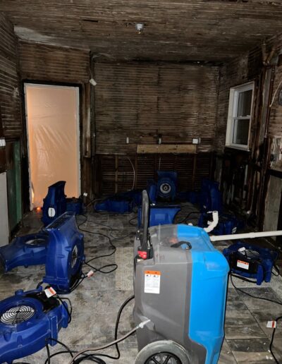 water damage restoration and drying