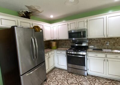 kitchen before restoration